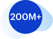 200m+